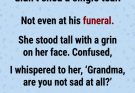 Grandma’s smile at the funeral hid a secret only love could explain.